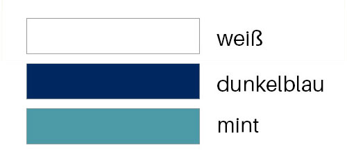 Farbübersicht Patientenoveralls / Pflegeoveralls Cilly mit Rücken- und Beinreißverschluss aus 100% Baumwolle Jersey