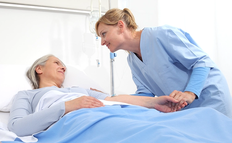 Patientenpflege ohne Wasser im Bett