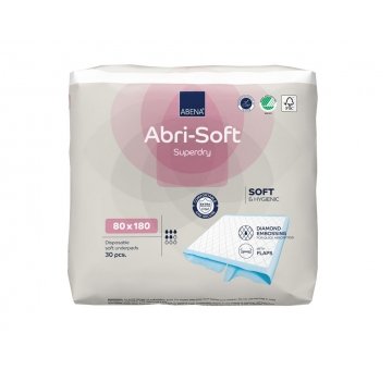 Abena Abri-Soft Superdry Einwegunterlagen mit Flügeln, 30 Stück 