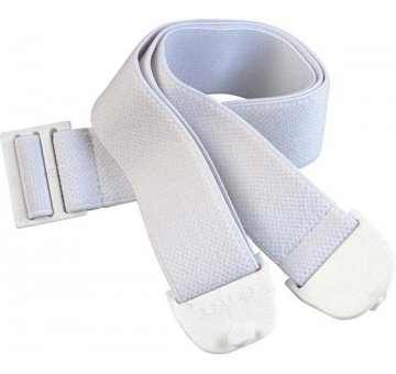 DANSAC Stomagürtel, verstellbar, Länge 100 cm, weiß 