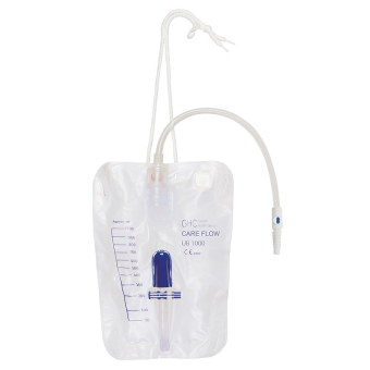 GHC Care Flow UB 1000, Beinbeutel für Tag & Nacht, 30 cm Schlauch 