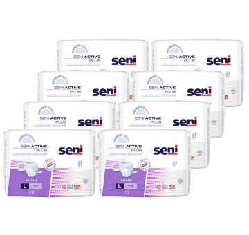 SENI ACTIVE PLUS LARGE (L), Inkontinenzslip, 80 Stück 