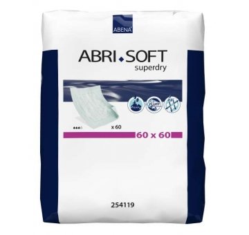 Krankenunterlagen Abri Soft SUPERDRY 60 x 60 cm, 60 Stück 