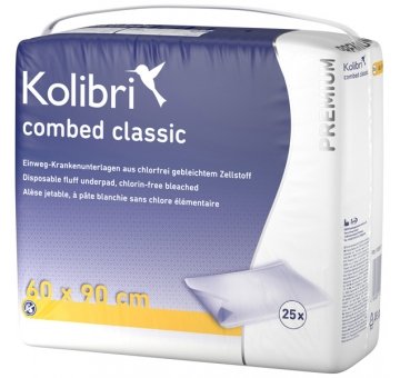 Kolibri combed premium classic 60 x 90 cm, 25 Stück 