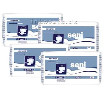 Seni CLASSIC BASIC Small, Windeln mit Außenfolie, 120 Stück 