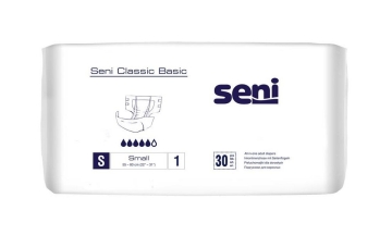 Seni CLASSIC BASIC Small, Windeln mit Außenfolie, 30 Stück 