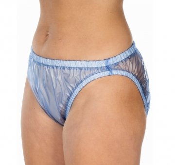 PVC-Tanga-Slip für Damen und Herren, suprima 9600 011 blau transparent (0,12 mm) | L