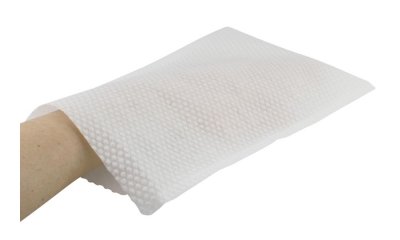 Waschhandschuhe Ultra-Soft geprägt Asid Bonz, Weiß, 50 Stück 