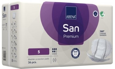 Inkontinenzvorlagen Abena San Premium Nr. 5, 36 Stück 