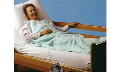 Pflegeschlafsack Cilly für Patienten, 90 cm breit durchgehender Reißverschluss