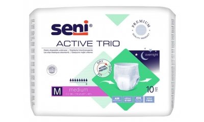 SENI ACTIVE TRIO MEDIUM (M), Inkontinenzslip, 10 Stück 