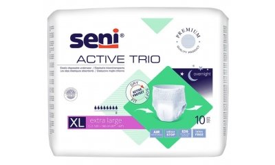 SENI ACTIVE TRIO EXTRA-LARGE (XL), Inkontinenzslip, 10 Stück 