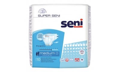 Super SENI Medium (M) Windelhosen für den Tag, 10 Stück 