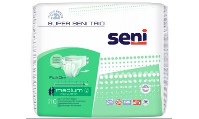 Super SENI TRIO Medium (M) Windelhosen, 60 Stück 