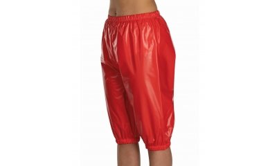 Knielange PVC-Hose für Damen und Herren, suprima 9603 003 rot (0,12 mm) | XL