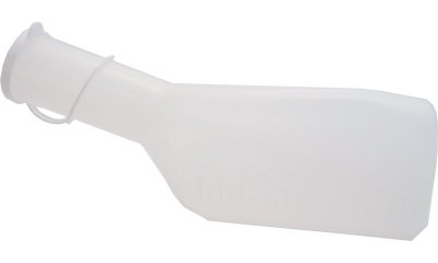 Sundo Urinflasche für Männer, milchig, mit Deckel, 1000 ml 