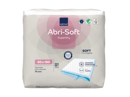 Artikelbild des Artikels “Abena Abri-Soft Superdry Einwegunterlagen mit Flügeln, 30 Stück “