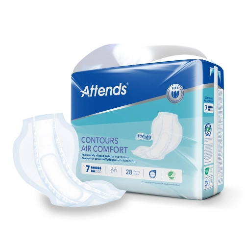 Artikelbild des Artikels “Attends Contours Air Comfort 7 Inkontinenzvorlagen, 4x28 Stück “