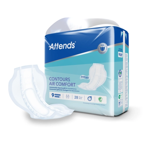 Artikelbild des Artikels “Attends Contours Air Comfort 9  Inkontinenzvorlagen, 4x28 Stück “