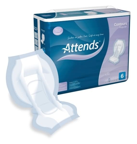 Artikelbild des Artikels “Attends Contours Regular 6, Inkontinenzvorlagen, 140 Stück “