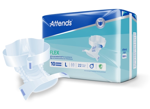 Artikelbild des Artikels “Attends Flex 10 L Inkontinenzslips mit Hüftgürtel, 2x22 Stück “