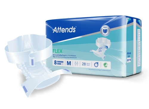 Artikelbild des Artikels “Attends Flex 8 M Inkontinenzslips mit Hüftgürtel, 4x28 Stück “