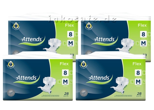 Artikelbild des Artikels “Attends Flex 8 Medium (M), Inkontinenzslips, 112 Stück “