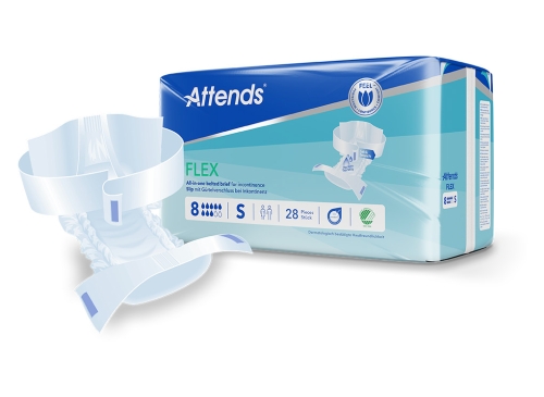 Artikelbild des Artikels “Attends Flex 8 S Inkontinenzslips mit Hüftgürtel, 4x28 Stück “
