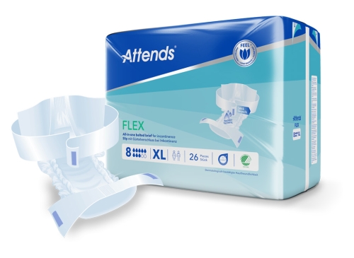 Artikelbild des Artikels “Attends Flex 8 XL Inkontinenzslips mit Hüftgürtel, 4x26 Stück “