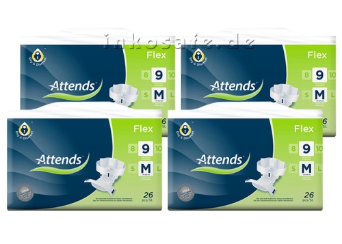 Artikelbild des Artikels “Attends Flex 9 Medium (M), Inkontinenzslips, 104 Stück “