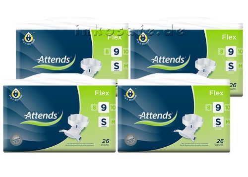 Artikelbild des Artikels “Attends Flex 9 Small (S), Inkontinenzslips, 104 Stück “
