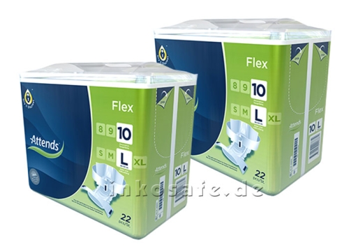 Artikelbild des Artikels “Attends Flex 10 Large (L), Inkontinenzslips, 44 Stück “