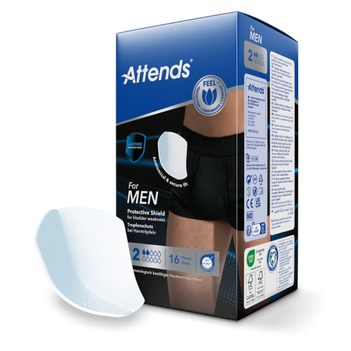 Artikelbild des Artikels “Attends for men 2, Slipeinlagen für Männer, 16 Stück “