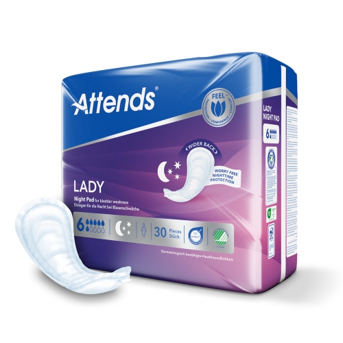 Artikelbild des Artikels “Attends Lady Night Pad 6, 4x30 Stück “