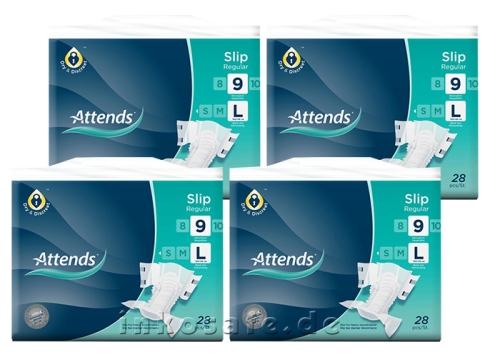 Artikelbild des Artikels “ATTENDS Slip Regular 9 Large (L), Windelhosen, 112 Stück “
