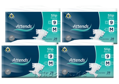 Artikelbild des Artikels “ATTENDS Slip Regular 9 Medium (M), Windelhosen, 112 Stück “