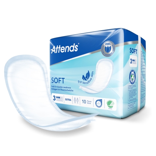 Artikelbild des Artikels “Inkontinenzeinlagen Attends Soft 3 Extra, 8x10 Stück “