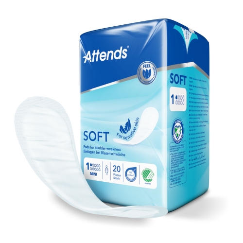 Artikelbild des Artikels “Inkontinenzeinlagen Attends Soft 1 Mini, 12x20 Stück “