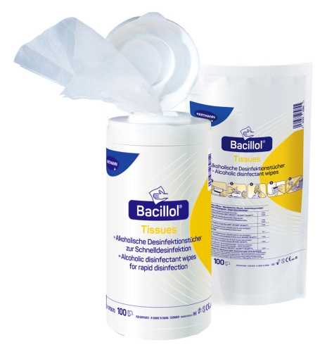 Artikelbild des Artikels “Desinfektionstücher Bacillol Tissues, Spenderbox 100 Tücher “