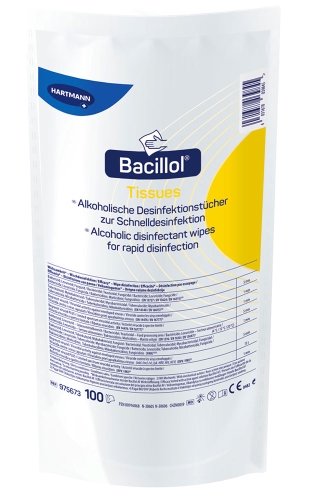 Artikelbild des Artikels “Desinfektionstücher Bacillol Tissues, Nachfüllpack 100 Stück “