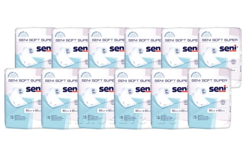 Artikelbild des Artikels “Bettunterlagen Seni Soft Super 60 x 90 cm, 12 x 5 Stück “