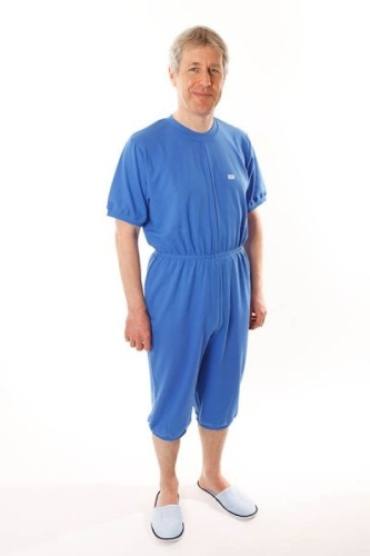 Artikelbild des Artikels “Patientenoverall kurz, mit Rückenreißverschluss, Jersey dunkelblau | XX Large (XXL)“