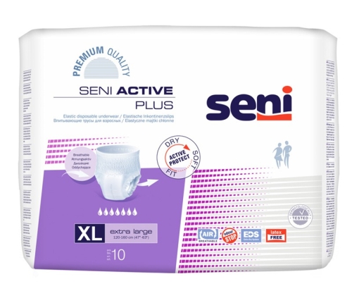 Artikelbild des Artikels “SENI ACTIVE PLUS X-LARGE (XL), Inkontinenzslip, 10 Stück “