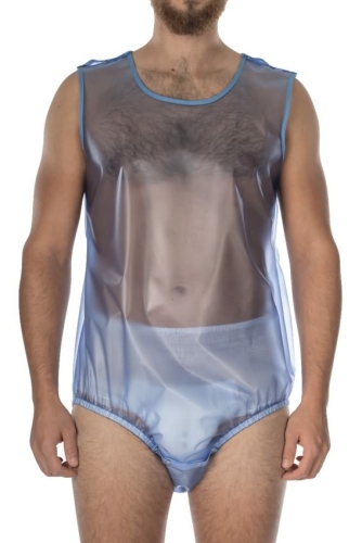 Artikelbild des Artikels “PVC-Body knöpfbar im Schritt, suprima 9614 011 blau transparent | XL“