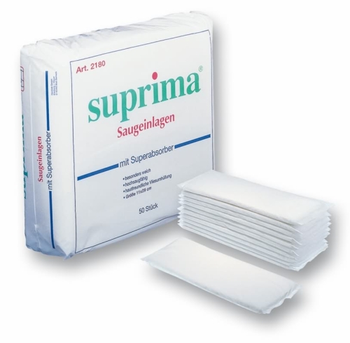 Artikelbild des Artikels “Saugeinlage suprima 2180, mit Superabsorber, 50 Stück “