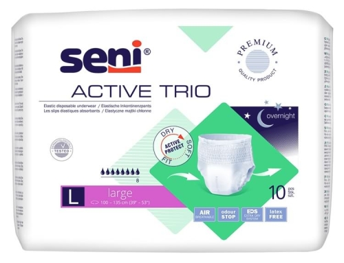 Artikelbild des Artikels “SENI ACTIVE TRIO LARGE (L), Inkontinenzslip, 10 Stück “