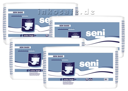 Artikelbild des Artikels “Seni CLASSIC BASIC X-Large, Windeln mit Außenfolie, 120 Stk. “