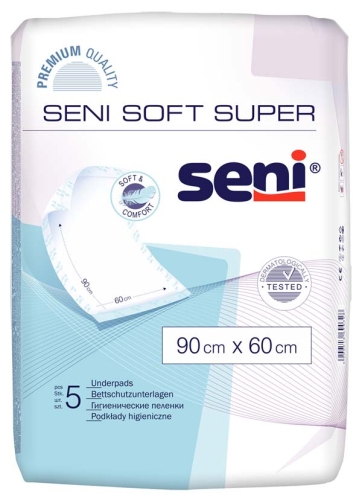 Artikelbild des Artikels “Bettunterlagen Seni Soft Super 60 x 90 cm, 5 Stück “