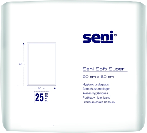 Artikelbild des Artikels “Bettunterlagen Seni Soft Super 90 x 60 cm, 50 Stück “