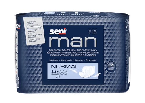 Artikelbild des Artikels “Seni Man Normal, Slipeinlagen für Männer, 15 Stück “